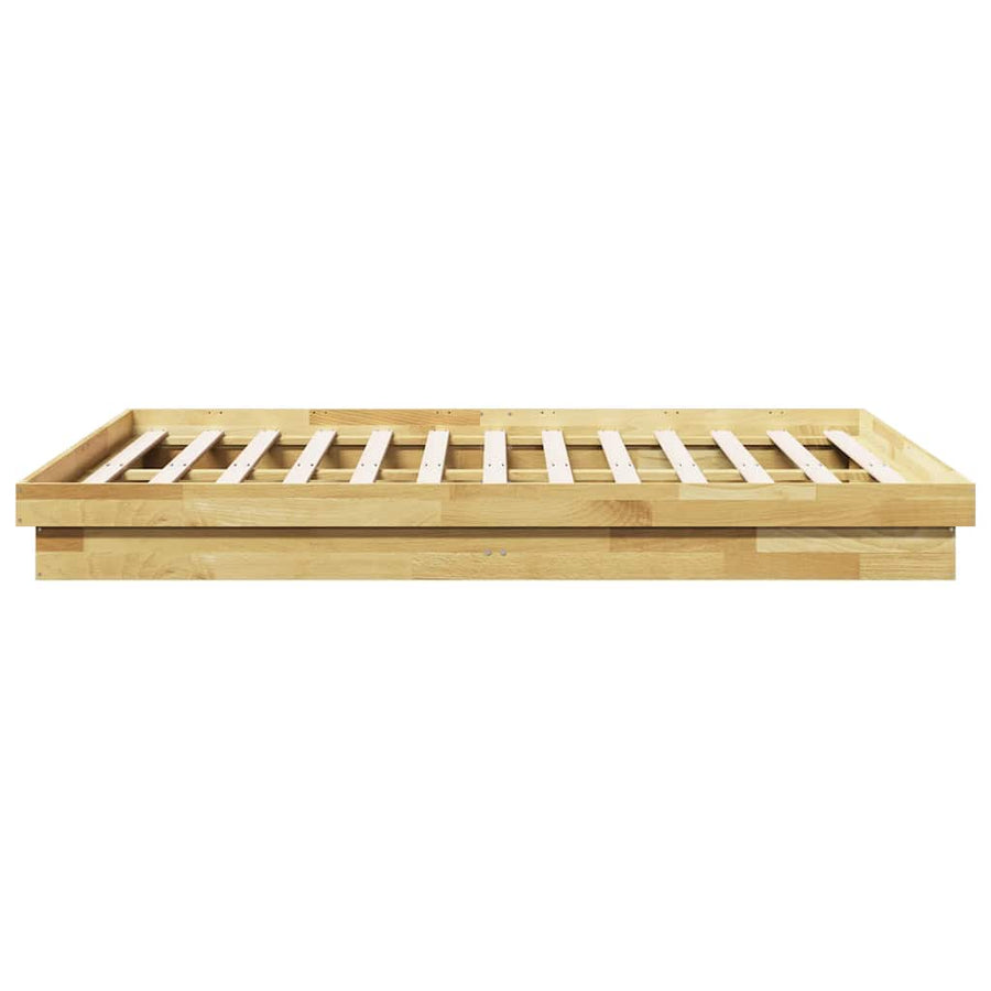 Bedframe zonder matras 150x200 cm massief hout eiken