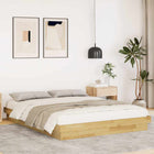 Bedframe 150x200 cm massief eikenhout