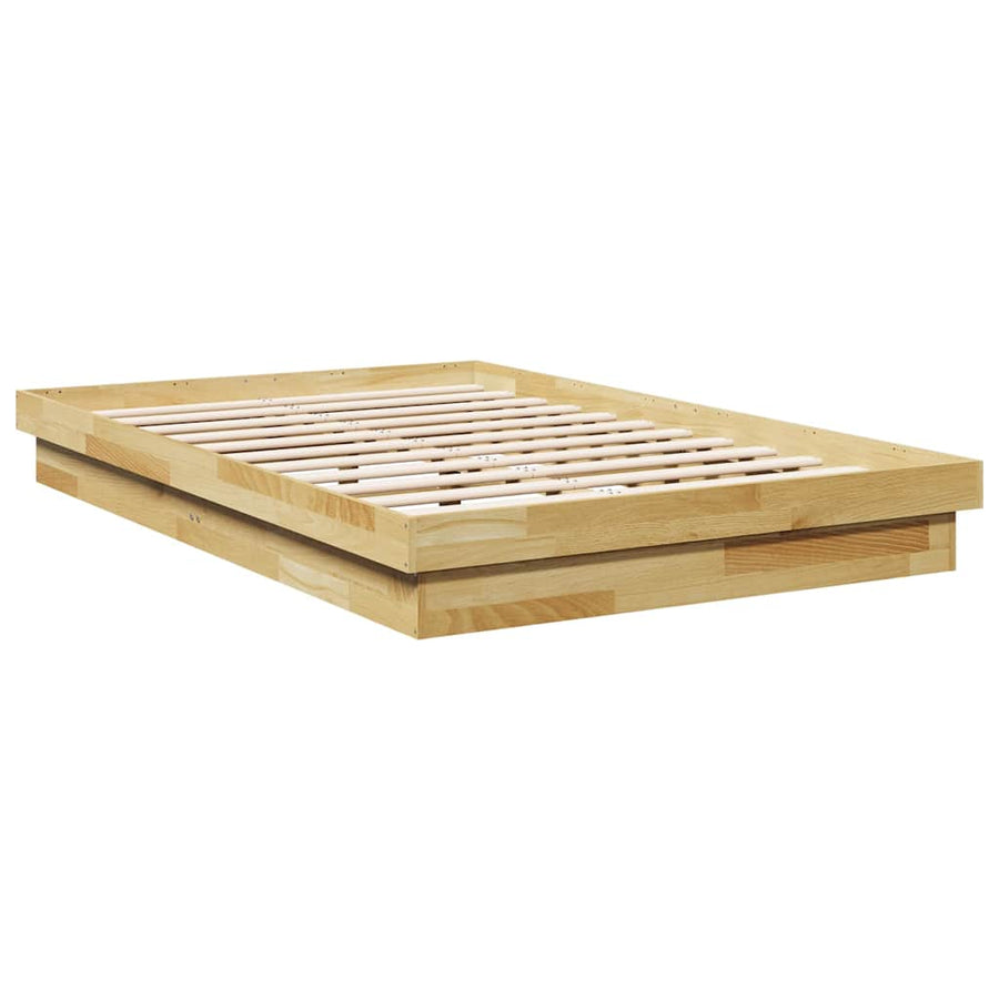 Bedframe zonder matras 120x200 cm massief hout eiken