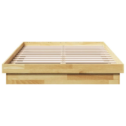 Bedframe zonder matras 120x200 cm massief hout eiken