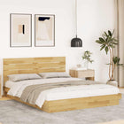 Bedframe 150x200 cm massief eikenhout