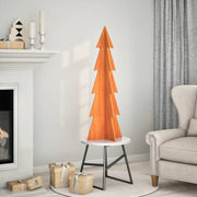 Kerstboom 112 cm massief grenenhout wasbruin