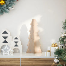 Kerstdecoratie kerstboom 49 cm massief grenenhout