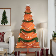 Kerstboom 180 cm massief grenenhout wasbruin