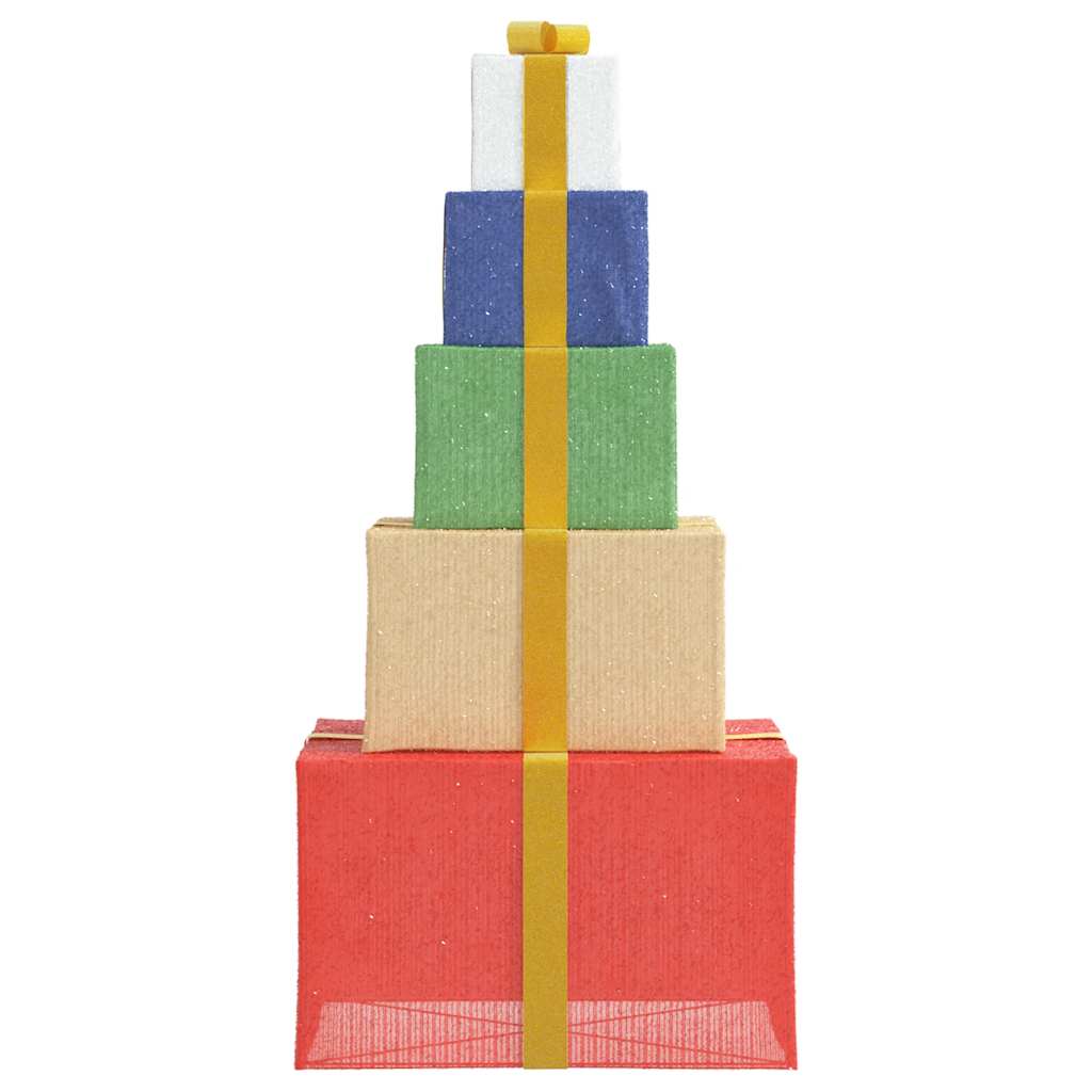 Kerstdecoratie geschenkdoos 250 LED's warm wit