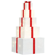 Kerstdecoratie geschenkdozen 250 LED's warm wit 120 cm
