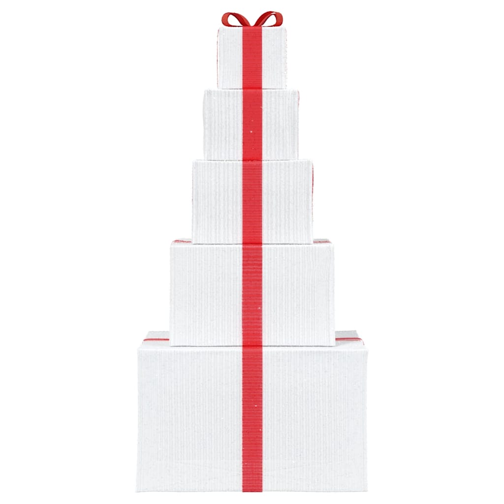Kerstdecoratie geschenkdoos 250 LED's warm wit