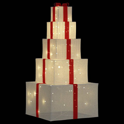 Kerstdecoratie geschenkdoos 250 LED's warm wit