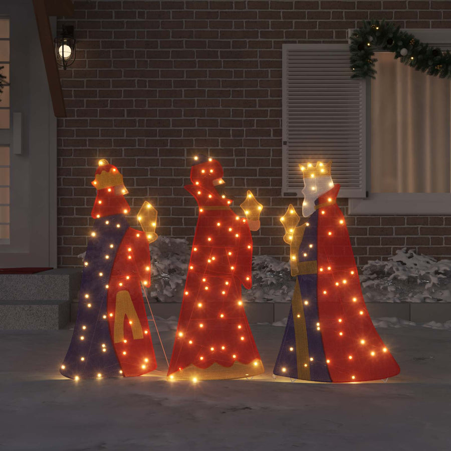 Kerstverlichting 3 pcs Warmwit 105 cm Stof