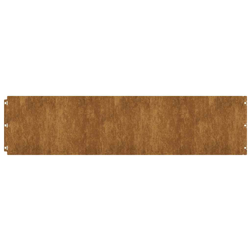 Graskanten 20 st 25x103 cm flexibel weervast staal