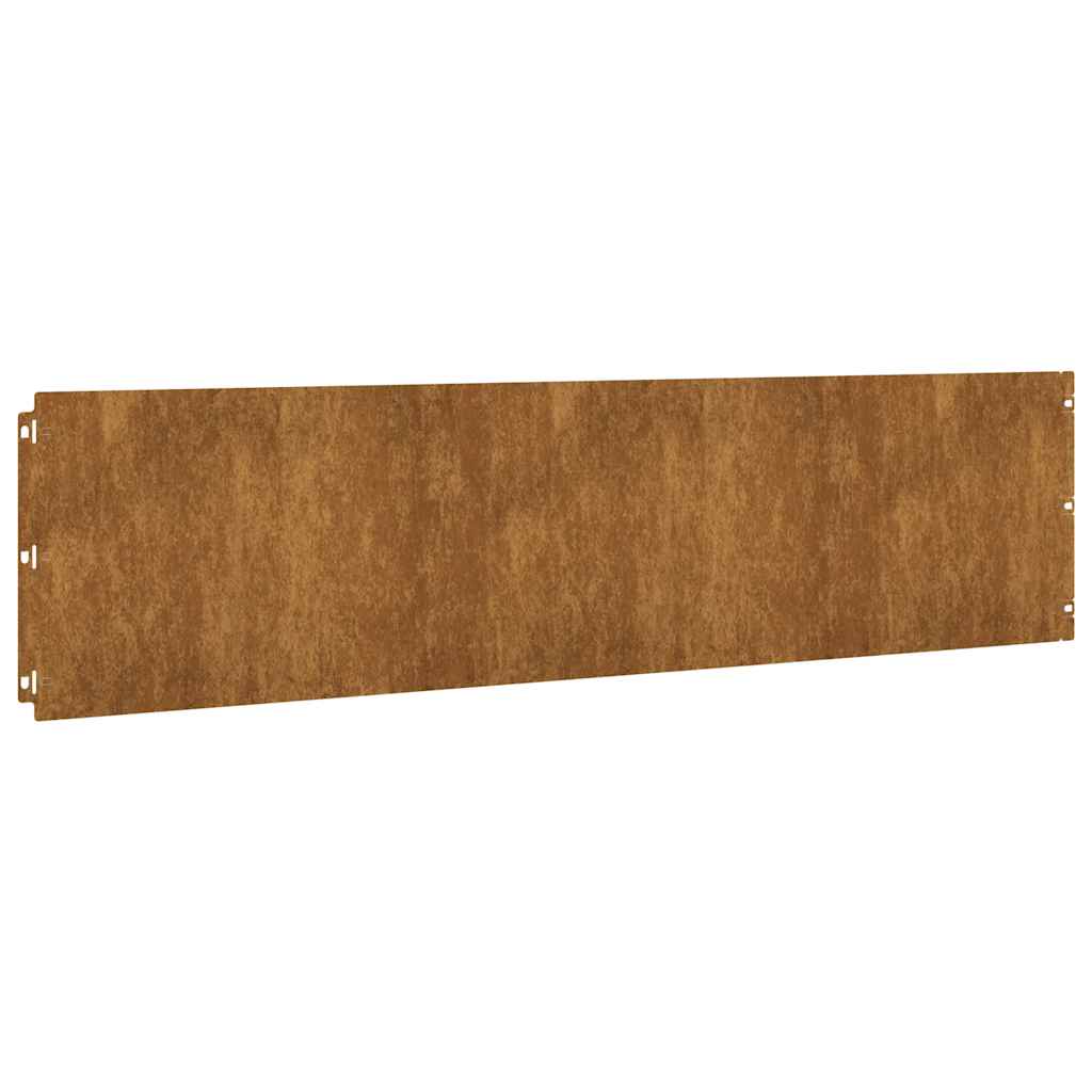 Graskanten 20 st 25x103 cm flexibel weervast staal