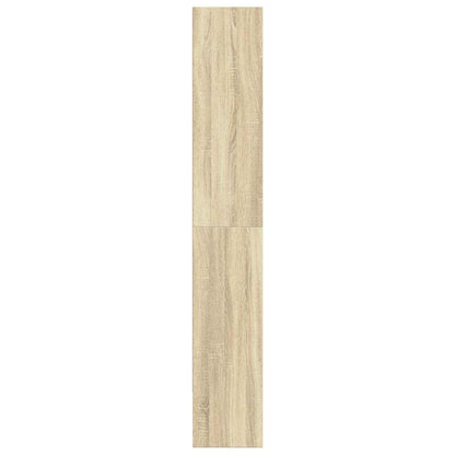 Boekenkast 80x30x189 cm bewerkt hout sonoma eikenkleurig