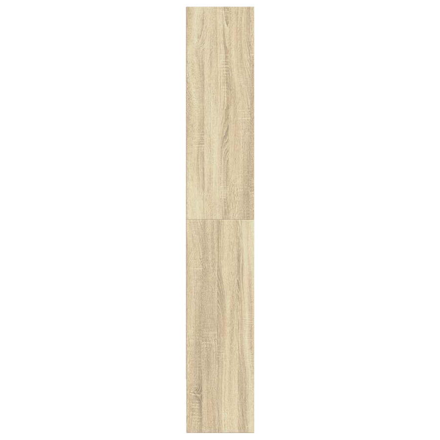 Boekenkast 80x30x189 cm bewerkt hout sonoma eikenkleurig
