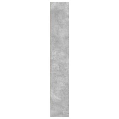 Boekenkast 80x30x189 cm bewerkt hout betongrijs