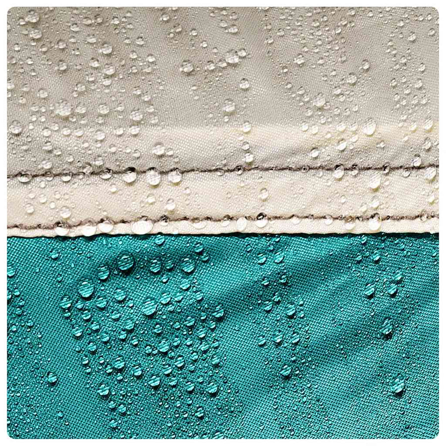 Zwembadtent uitneembare buiten- gaaswanden 512x458 cm zeegroen
