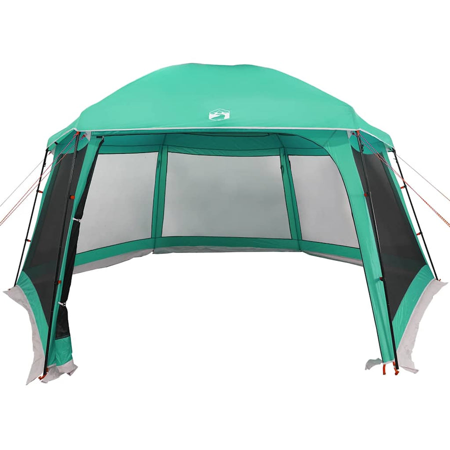 Zwembadtent uitneembare buiten- gaaswanden 512x458 cm zeegroen