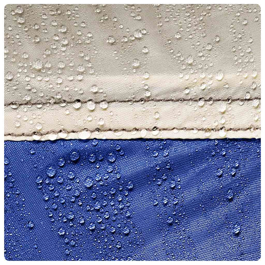 Zwembadtent afneembare buitentent gaaswanden azuurblauw