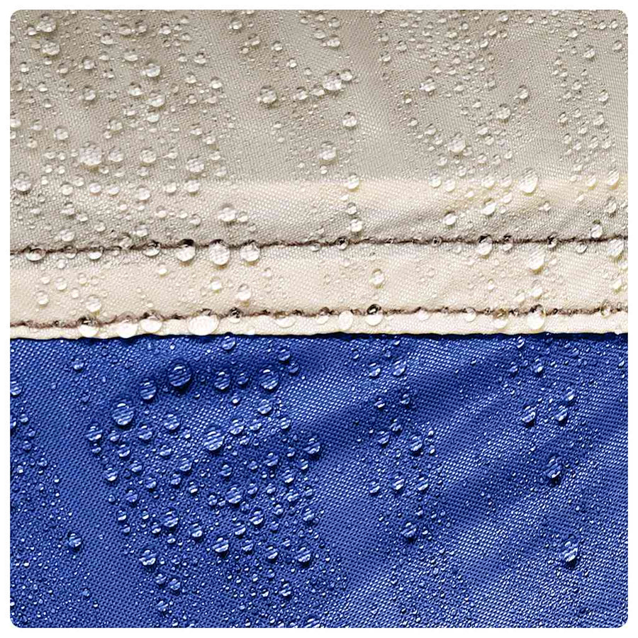 Zwembadtent afneembare buitentent gaaswanden azuurblauw