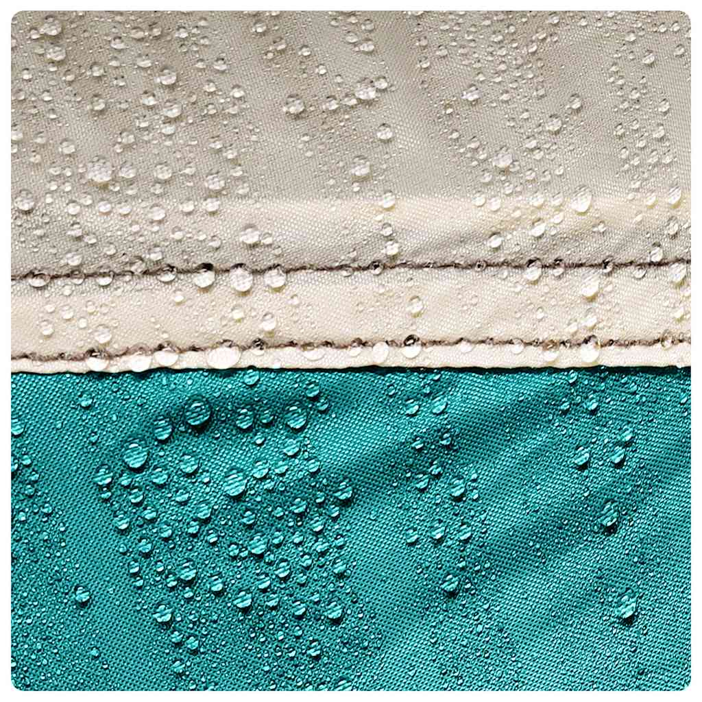 Zwembadtent uitneembare buiten- gaaswanden 510x510 cm zeegroen