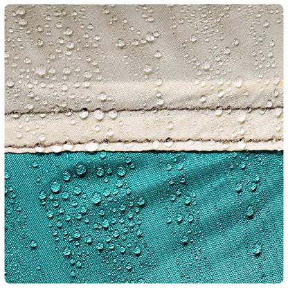 Zwembadtent uitneembare buiten- gaaswanden 510x510 cm zeegroen