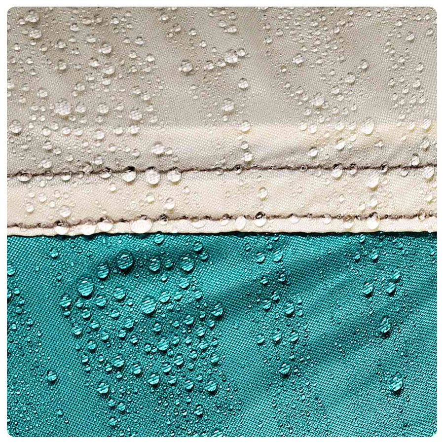 Zwembadtent uitneembare buiten- gaaswanden 510x510 cm zeegroen