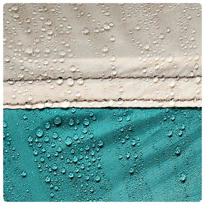 Zwembadtent uitneembare buiten- gaaswanden 612x612 cm zeegroen