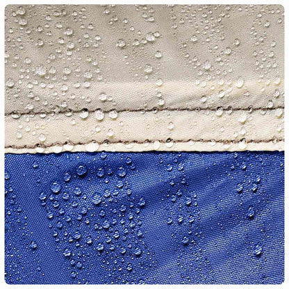 Zwembadtent afneembare buitentent gaaswanden azuurblauw