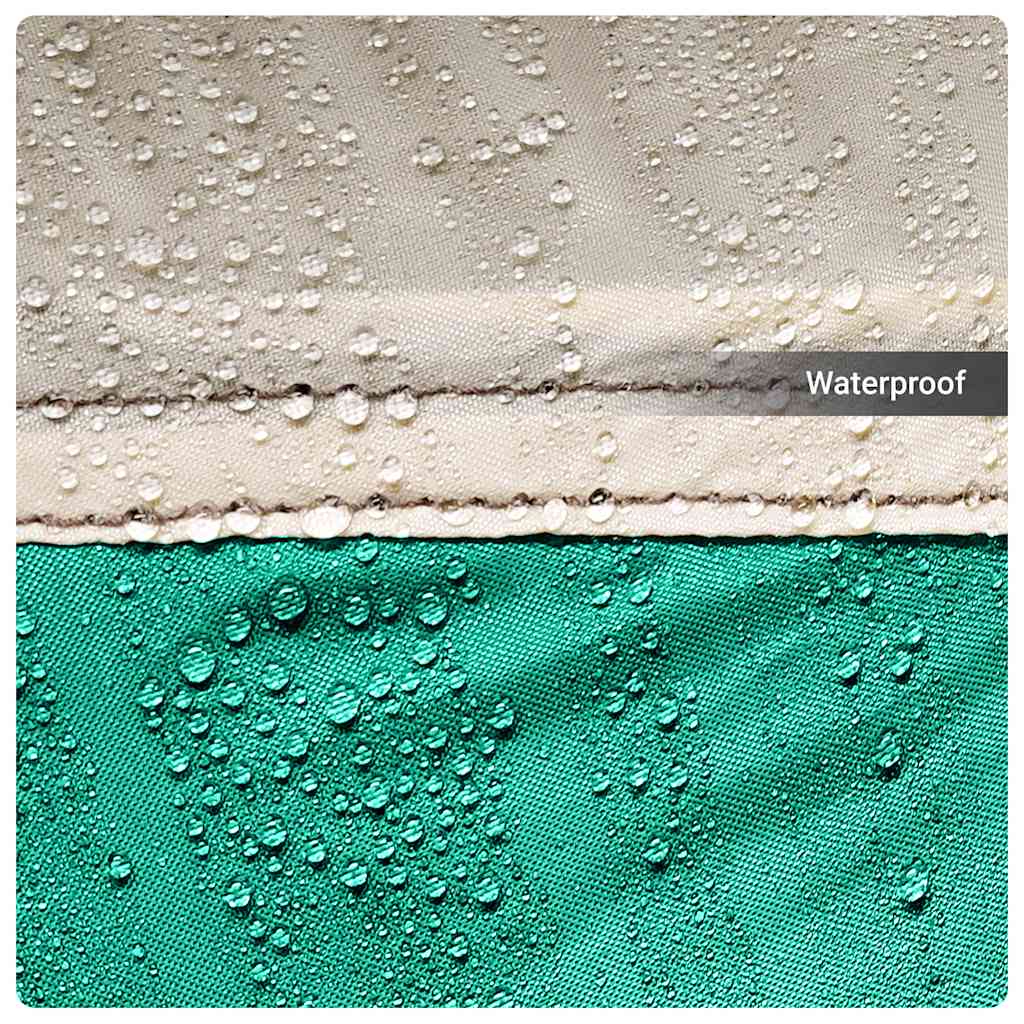 Zwembadtent uitneembare buiten- gaaswanden 690x690 cm zeegroen