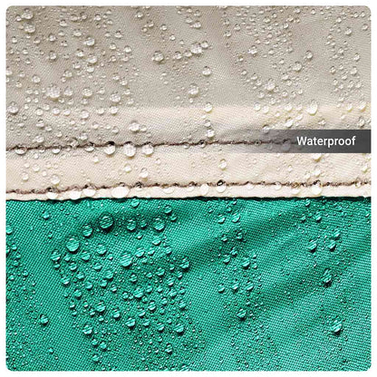 Zwembadtent uitneembare buiten- gaaswanden 690x690 cm zeegroen
