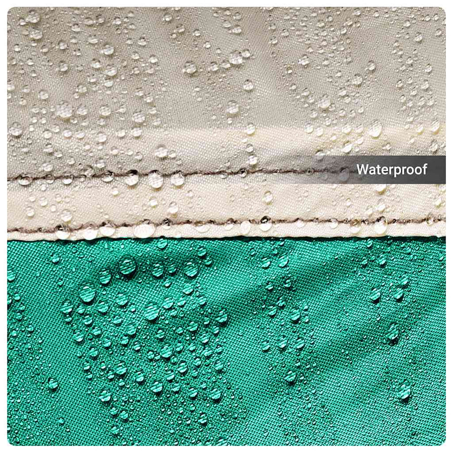 Zwembadtent uitneembare buiten- gaaswanden 690x690 cm zeegroen