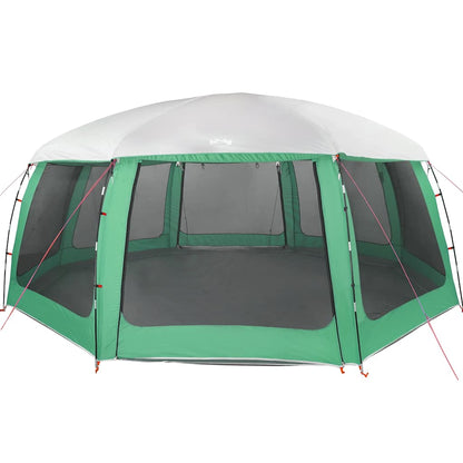 Zwembadtent uitneembare buiten- gaaswanden 690x690 cm zeegroen