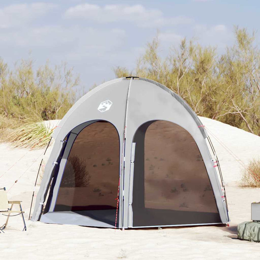 Zwembad Tent Grijs 366 x 305 x 231 cm Polyester en Glasvezel