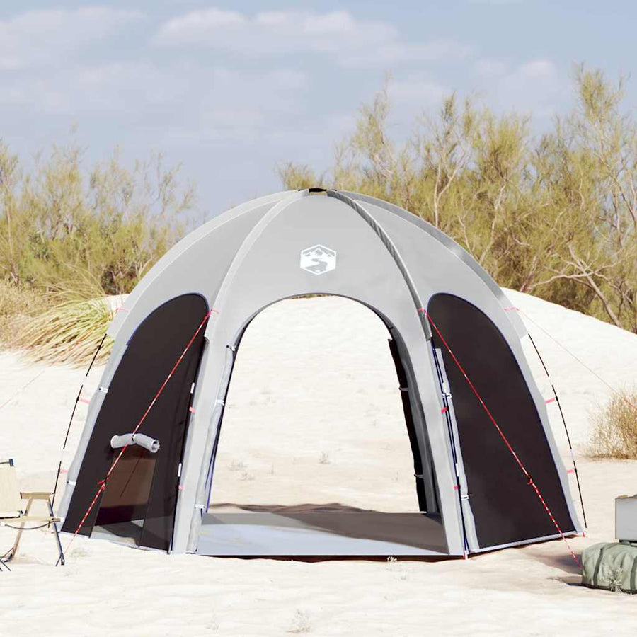Zwembad Tent Grijs 366 x 305 x 231 cm Polyester en Glasvezel