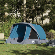 Tent 4-persoons 298x158x132 cm waterdicht blauw