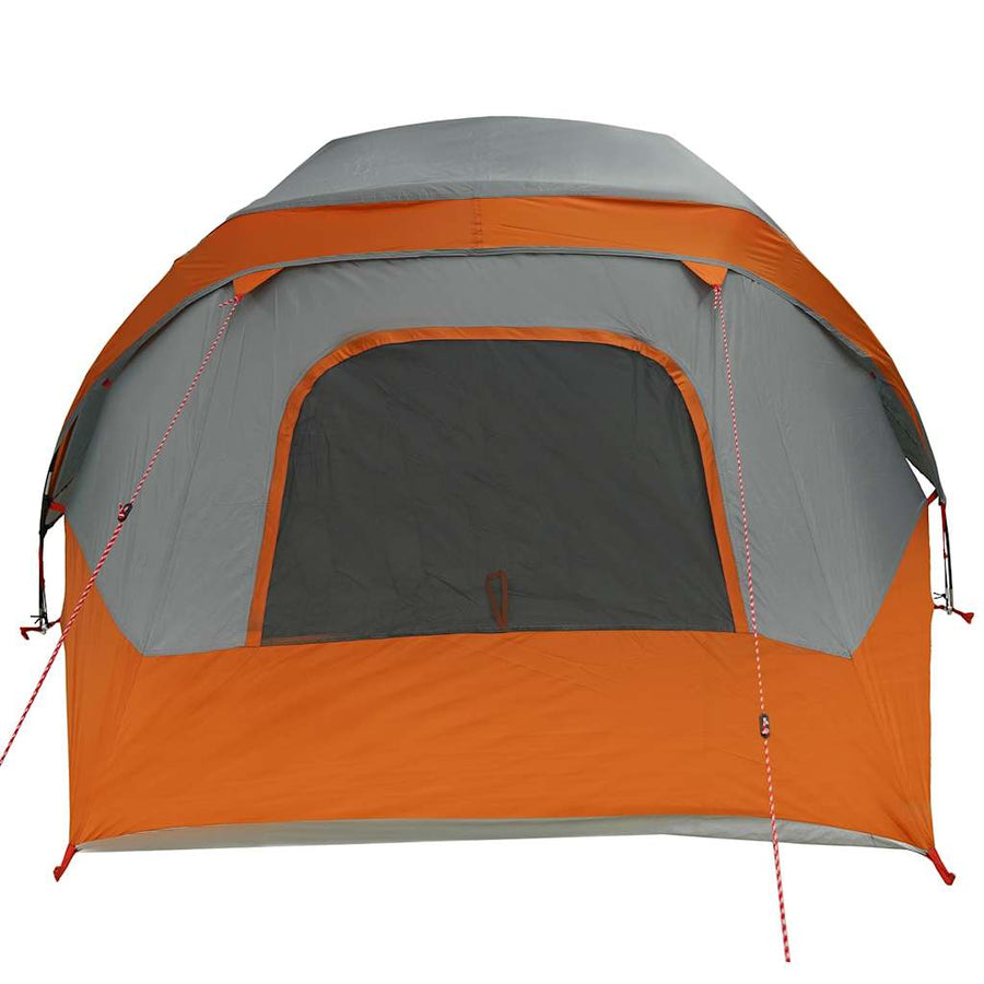Tent 4-persoons waterdicht grijs en oranje