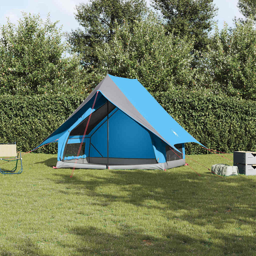 Gezinstent met dak Blauw en Grijs 315 x 286 x 200 cm