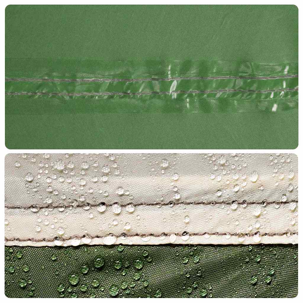 Gezinstent Wit en Groen 435 x 255 x 216 cm Polyester en staal