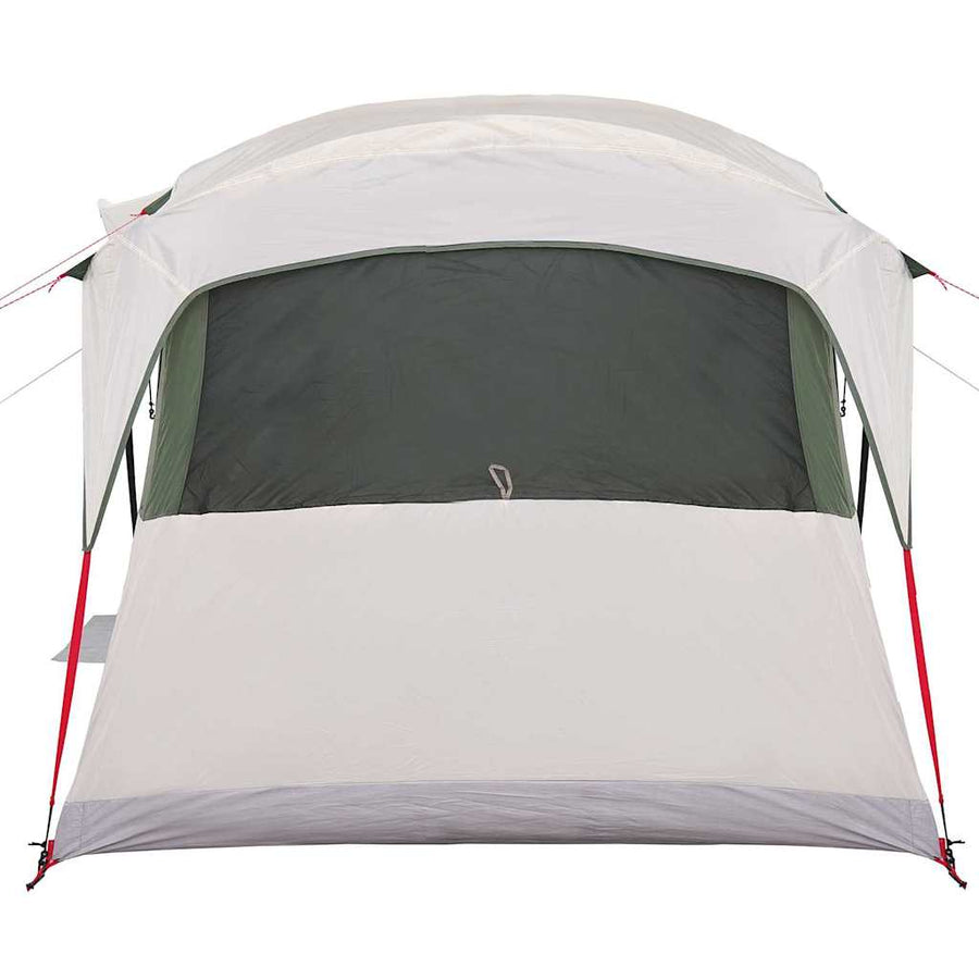 Gezinstent Wit en Groen 435 x 255 x 216 cm Polyester en staal