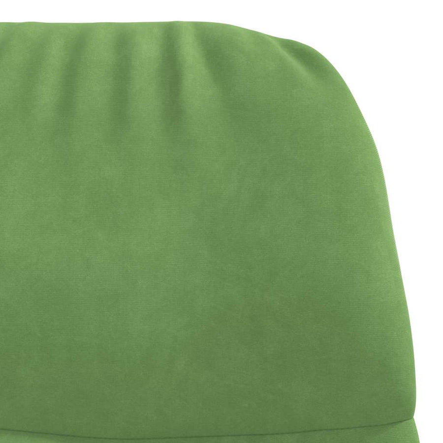 Relaxstoel met voetenbank fluweel lichtgroen
