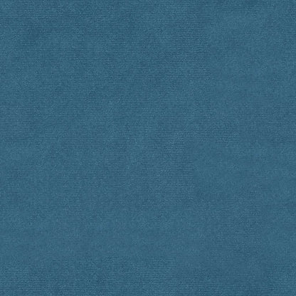 Relaxstoel met voetenbank fluweel blauw