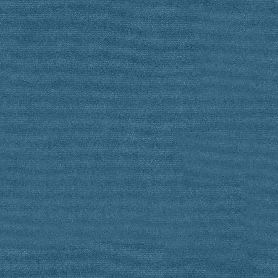 Relaxstoel met voetenbank fluweel blauw