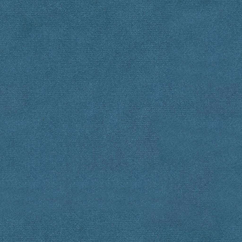 Relaxstoel met voetenbank fluweel blauw