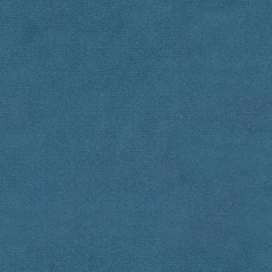 Relaxstoel met voetenbank fluweel blauw