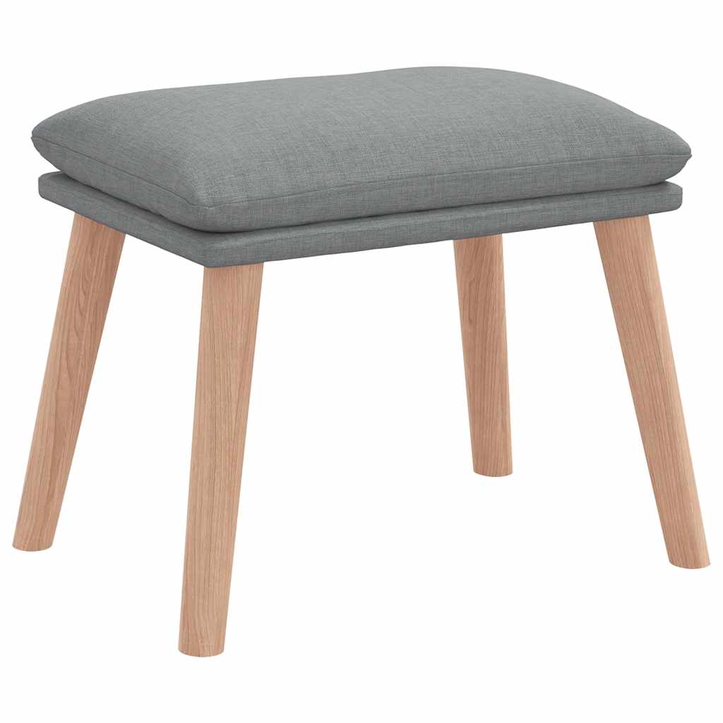 Relaxstoel Met Voetenbankje Stof 1