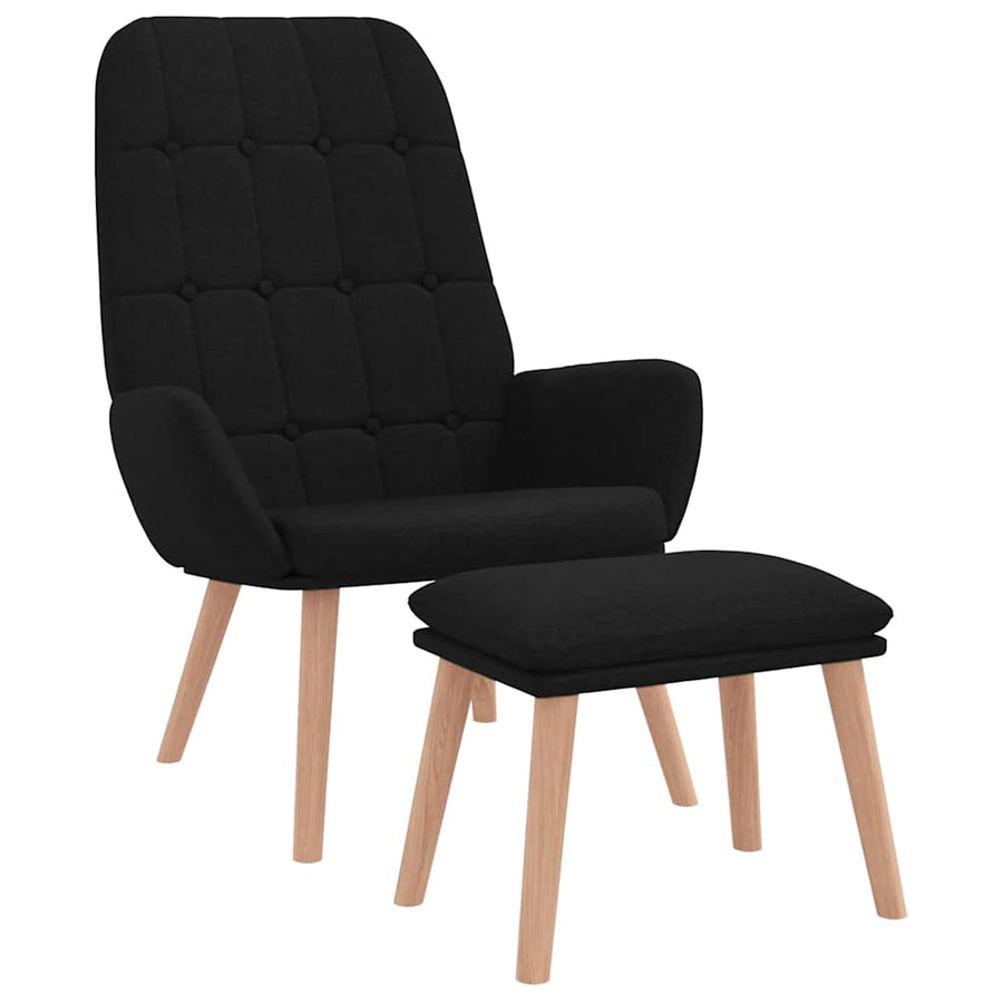 Relaxstoel Stof Zwart