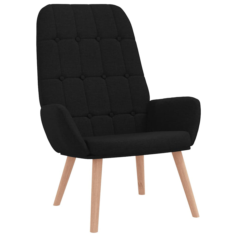 Relaxstoel Stof Zwart
