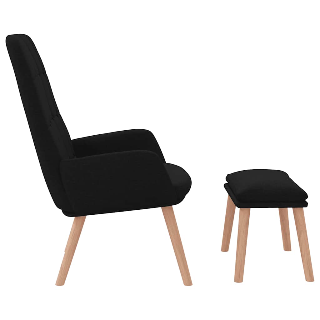 Relaxstoel Stof Zwart