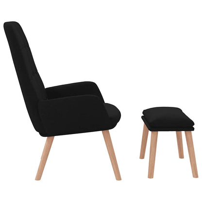 Relaxstoel Stof Zwart