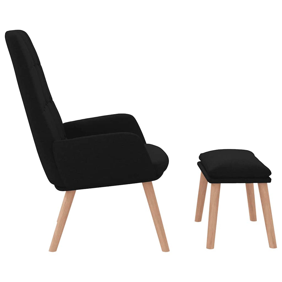 Relaxstoel Stof Zwart