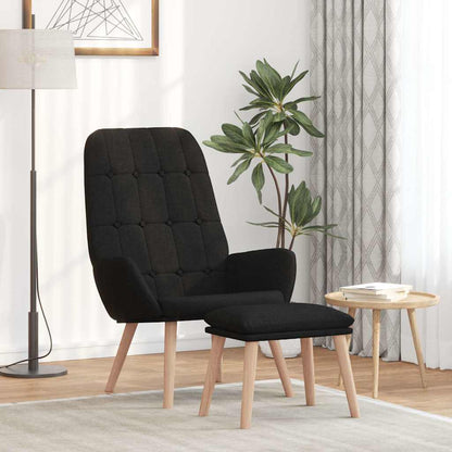 Relaxstoel Stof Zwart